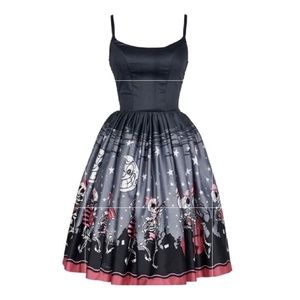 Black and Pink Spaghetti Strap Dress